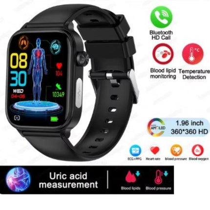 ECG PPG Smart Watch Heart Rate Blood Pressure Body Temperature Notifications UK