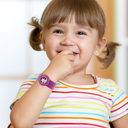 Aromatherapy Diffuser Bracelets Essential Oil Slap Bracelet with 30Pcs Pad Fillable Scent Sport Wristband for Kids Girls Women Purple