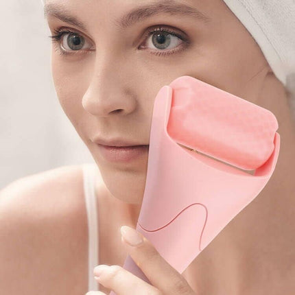 Ice Roller for Face Eyes,Womens Gifts,Face Roller Massager Puffiness Migraine Pain Relief and Minor Injury (Pink)
