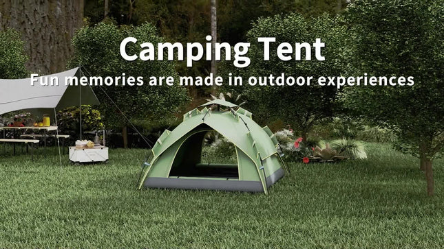 2 Man Pop up Tent Camping Festival Hiking Family Travel Shelter Portable