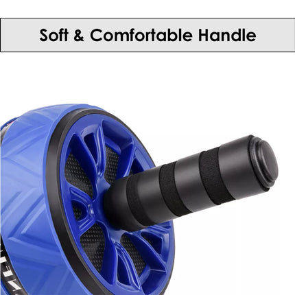 Pro Abs Roller Exercise Wheel Abdominal Core Strength Workout Muscle Cruncher