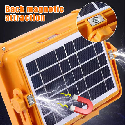 1500W USB Rechargeable LED Work Light Solar Cordless Portable Floodlight Camping