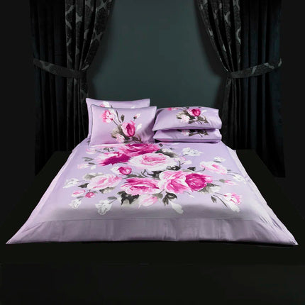 Gehrke Cotton Floral Duvet Cover Set with Pillowcases
