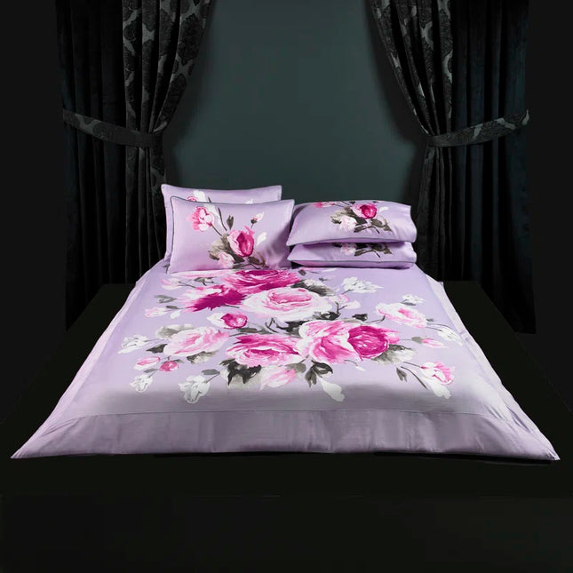 Gehrke Cotton Floral Duvet Cover Set with Pillowcases