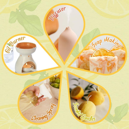 Essential Oils Aromatherapy Pure Essential Oil Fragrances Diffuser Burner UK