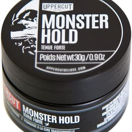Monster Hold Pomade Midi, Heavy and Strong Hold Wax Based Product, Long Lasting and Reworkable for Traditional or Bolder Styles 30G