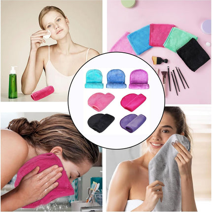 7 Pcs Face Cloth Makeup Remover Cloth Face Wipes Makeup Remover Facial Cleaning Wipes Simple Face Wipes Cleansing Cloths for Face Skin Soft Face Cloth Makeup Pads for Beauty Routine Make up Removing