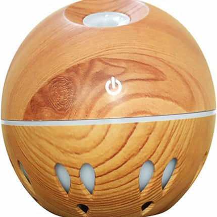 Mini Usb Humidifier Hollow Out Wooden Diffuser Mist Humidifier Quiet Aromatherapy Function for Office and Home Use