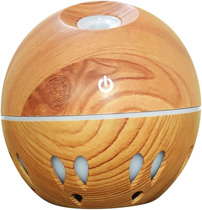 Mini Usb Humidifier Hollow Out Wooden Diffuser Mist Humidifier Quiet Aromatherapy Function for Office and Home Use
