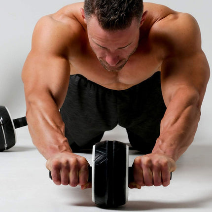 Pro Abs Roller Exercise Wheel Abdominal Core Strength Workout Muscle Cruncher UK