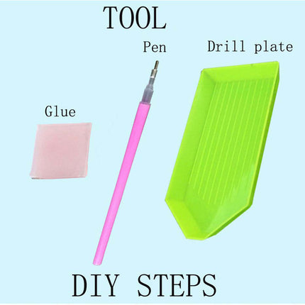 UK Picnic Moon Full Drill 5D Diamond Painting Embroidery Cross Stitch Kit Decor