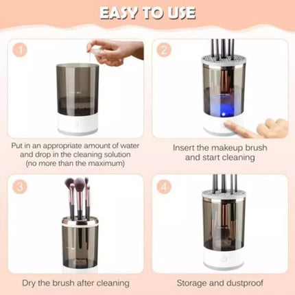 Electric Makeup Brush Cleaner Machine Portable Automatic USB Brush Cleaning Tool