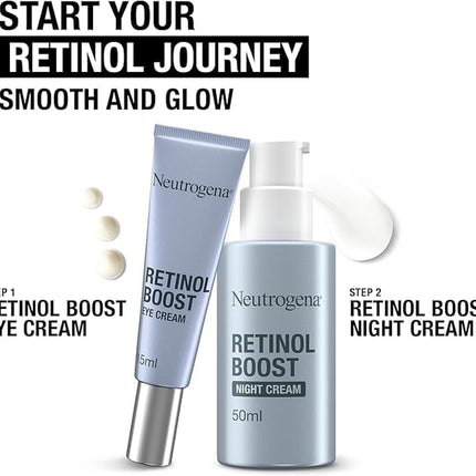 Smooth and Glow Duo Bundle, with Retionol Boost Night Cream (1X 50Ml) and Retinol Boost Eye Cream (1X 15Ml)