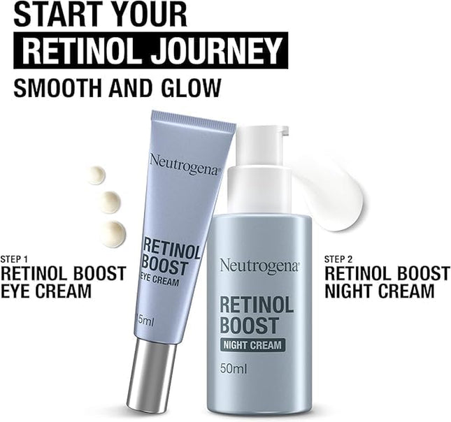 Smooth and Glow Duo Bundle, with Retionol Boost Night Cream (1X 50Ml) and Retinol Boost Eye Cream (1X 15Ml)