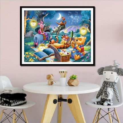 UK Picnic Moon Full Drill 5D Diamond Painting Embroidery Cross Stitch Kit Decor