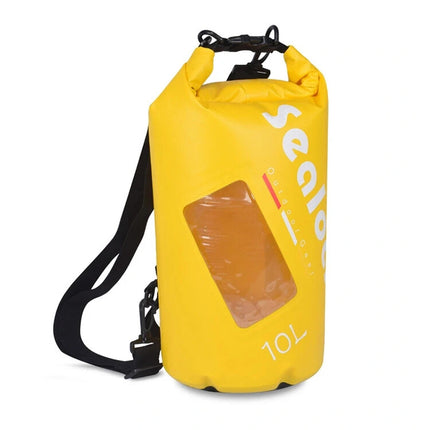 Waterproof Dry Bag - Heavy Duty PVC - Floating Roll Top Beach Bag - 10L or 15L