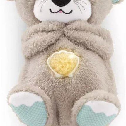 Sound Machine Soothe 'N Snuggle Otter Portable Plush Baby Toy with Sensory Details Music Lights & Rhythmic Breathing Motion