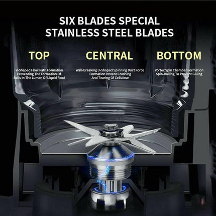 Blender Smoothie Maker 4500W Powerful Jug Blender for Kitchen, 2L Container+Cups