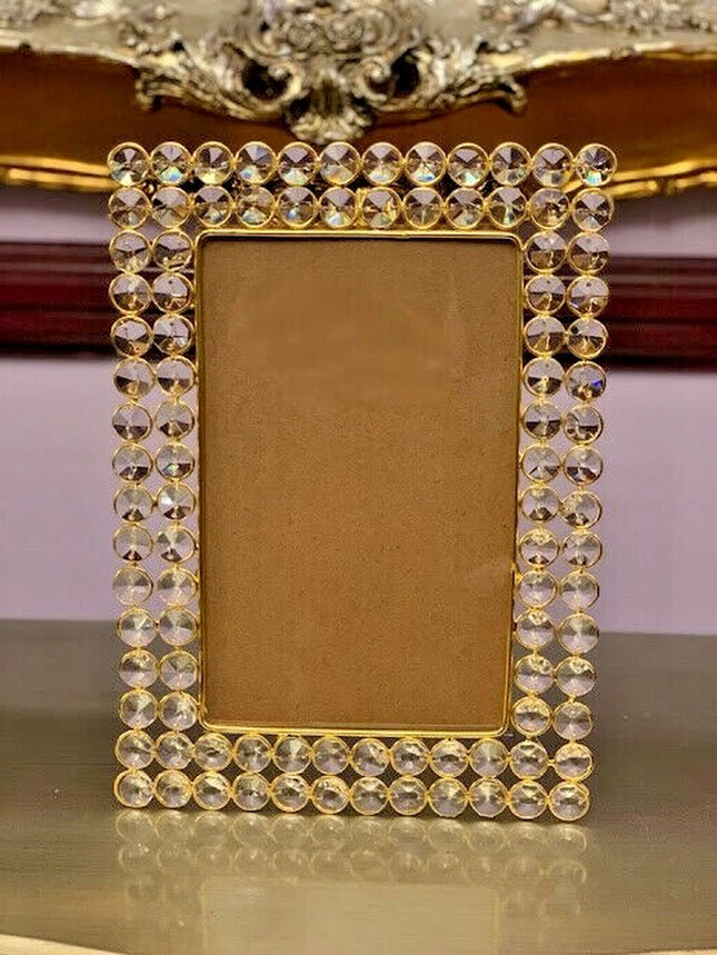 Photo Frames Crystal Embedded, Rectangle Shaped, Elegant
