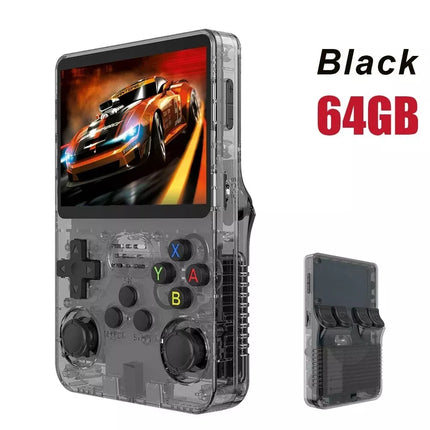 R36S Retro Handheld Gaming Console – 64GB, 15K+ Games, 3.5" IPS Display, Linux