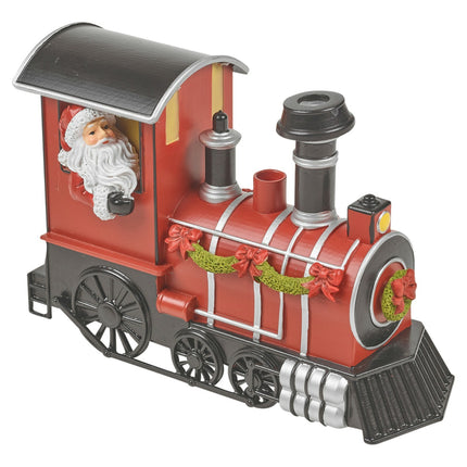Christmas Smoke & Light up LED Santa Express Locomotive Train Xmas Toy Gift Set