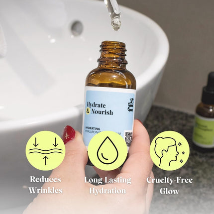 Beauty Hydrate & Nourish: Hyaluronic Acid Serum - Skin Care, Cleansing Oil, Hyaluronic Acid Serum for Face, anti Aging, Hydrating