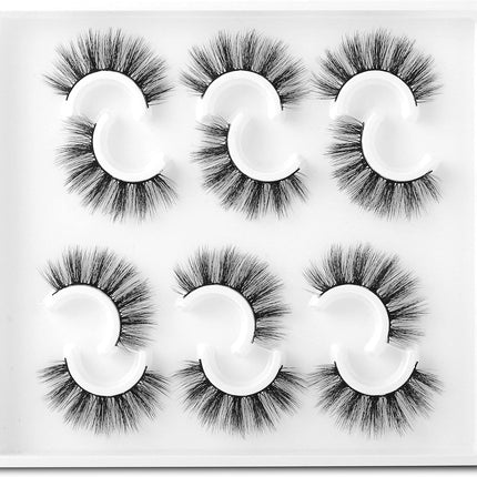 False Eyelashes, 3D Faux Mink Lashes Natural Long Thick Makeup Eyelashes Reusable Fake Eye Lashes
