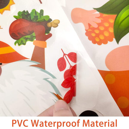 Funnlot 162 PCS Autumn Window Stickers - Autumn Window Clings Decorations Fall L