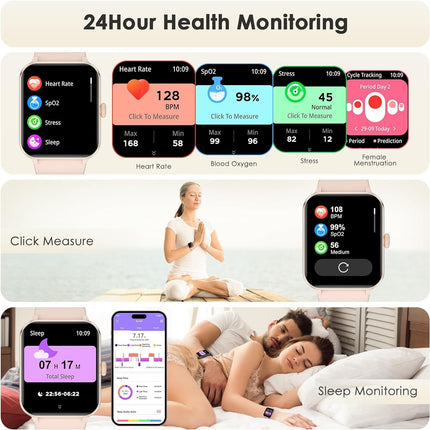 Smart Watch Women Ladies Fitness Tracker Blood Pressure Heart Rate Sport Watch