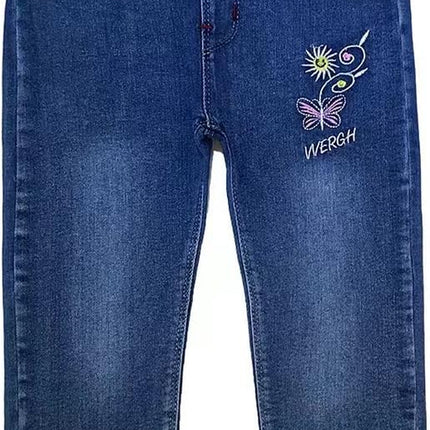 18Months-10T Little Big Kids Girls Clothing Sets 2Pcs Top Cotton Knitted Sweater Pullover with Denim Jeans