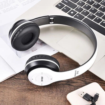 Wireless Bluetooth Headphones with Noise Cancelling Over-Ear Earphones 5.1 NEW`