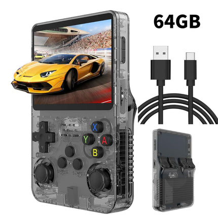 R36S Retro Handheld Gaming Console – 64GB, 15K+ Games, 3.5" IPS Display, Linux