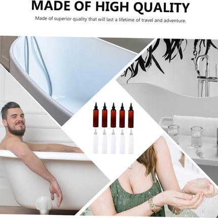 10Pcs Travel Toiletry Containers Leakproof Refillable Bottles for Shampoo Conditioner and Lotion for Travel Camping and Business Trips