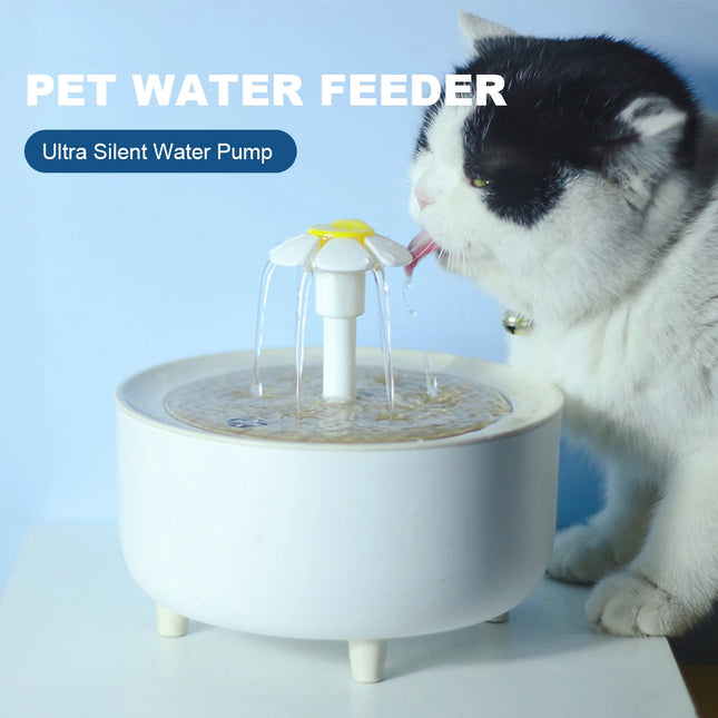 1200Ml Automatic Cat Water Fountain Filter USB Electric Mute Pet Drink Bowl Pet Drinking Dispenser Drinker Cats Water Dispenser