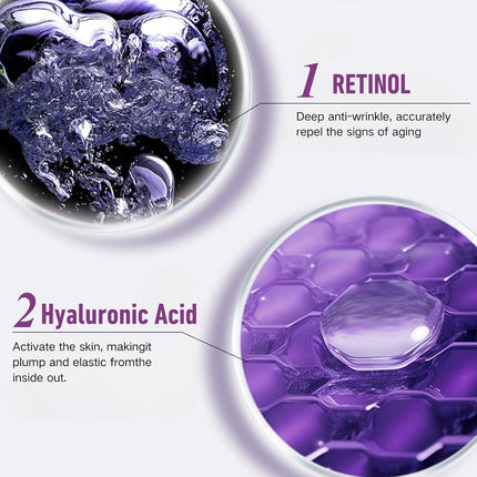 2PCS Bakuchiol Retinol Rejuvenation Serum - Bakuchiol Plumping Serum for Face anti Aging, Retinol Serums for Skin Brightening, for Fine Lines and Wrinkles, Improves Strength and Elasticity