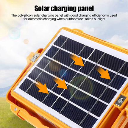 1500W USB Rechargeable LED Work Light Solar Cordless Portable Floodlight Camping