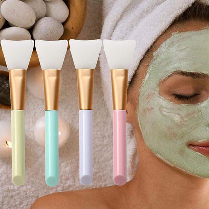 8PCS Silicone Face Mask Brush, Mask Beauty Tool Soft Silicone Facial Mud Mask Applicator Brush Hairless Body Lotion and Body Butter Applicator Tools
