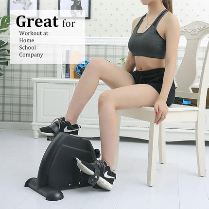 Mini Exercise Bike Pedal Exerciser Arm Leg Cycle Machine Adjustable Resistance