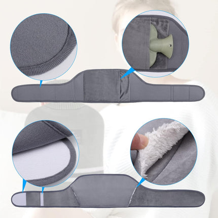 3 in 1 Hot Water Bottle with Knitted Cover, Rubber Hot Water Bag with Soft Plush Waist Belt, Hot Water Pouch for Period, Neck, Shoulder, Back, Legs, Waist Warm