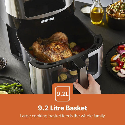 Air Fryer Vortex Rapid Healthy Cooker Digital Display 9.2L Kitchen Oven 5-In-1
