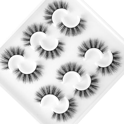 False Eyelashes, 3D Faux Mink Lashes Natural Long Thick Makeup Eyelashes Reusable Fake Eye Lashes