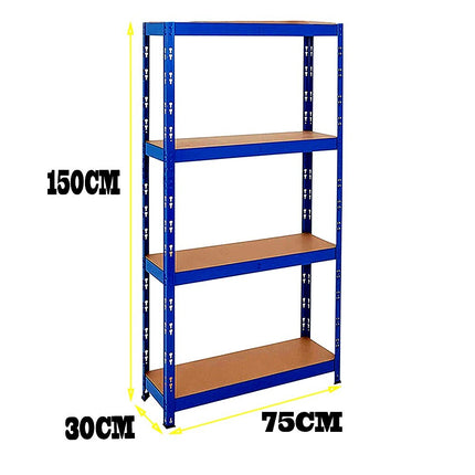 4Tier Heavy Duty Boltless Metal Shelving Shelves Storage Unit Racking Garageuked