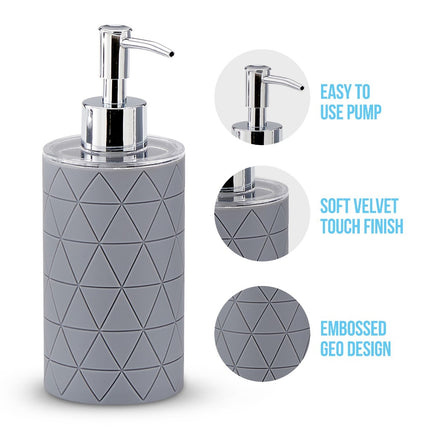 Practical 6Pc Bathroom Accessories Set Bin Soap Dispenser Toothbrush Tumbler