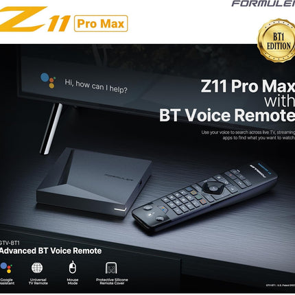 Formuler Z11 PRO MAX with Bluetooth Remote Android 11 4GB DDR4 RAM 32GB