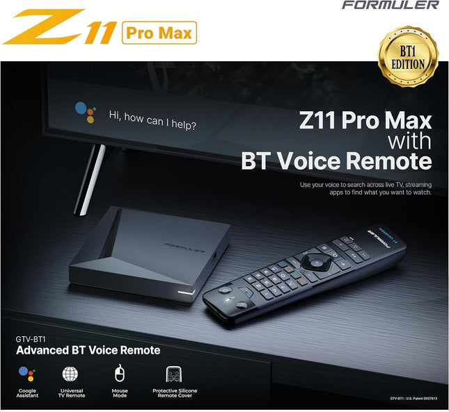 Formuler Z11 PRO MAX with Bluetooth Remote Android 11 4GB DDR4 RAM 32GB