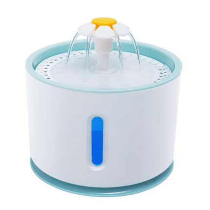 Pet Electric Water Fountain 2.4L USB LED Automatic Cat Dog Dispenser Drinking UK