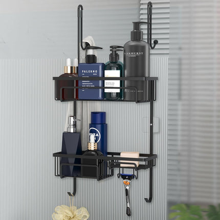 COSYLAND Shower Caddy over the Door, Rustproof Bathroom Shelf Organizer, SUS304