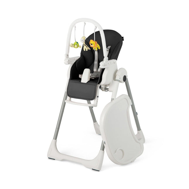4-In-1 Foldable Baby High Chair with 7 Adjustable Heights and 4 Reclining Angles