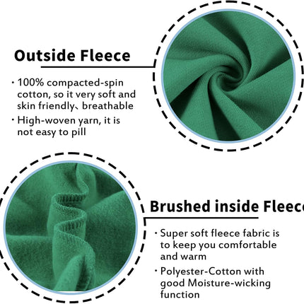 Kids Soft Brushed Fleece Zip-Up Hooded Sweatshirt Hoodie for Boys or Girls 4-12 Years