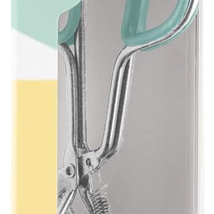 Eyelash Curler Light Blue – Spring Action for Long Lasting, Extra Wide Eyelash Curl, Comes with Two Replacement Silicone Pads.